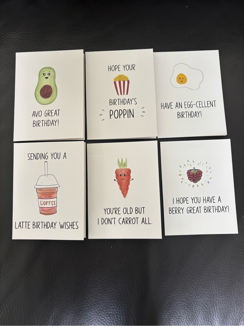 Assorted Food-Themed Birthday Cards - Pick 2 - Picture 3 of 9
